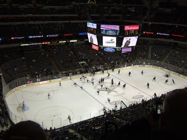 DSCF2961 My parents took us to the Stars game Saturday night against the Ducks