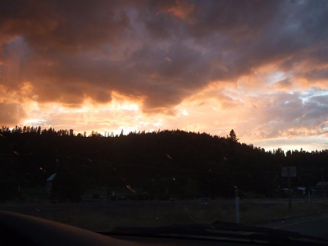 DSCF4333 There were a lot more trees near Spokane - and a colorful sunset