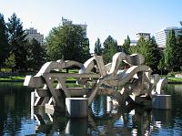 IMG_4880 A sculpture in the river with downtown Spokane in the background