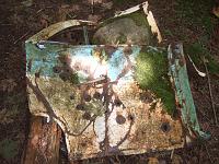 DSCF2070 Near the end of our hike, we found part of an old car.