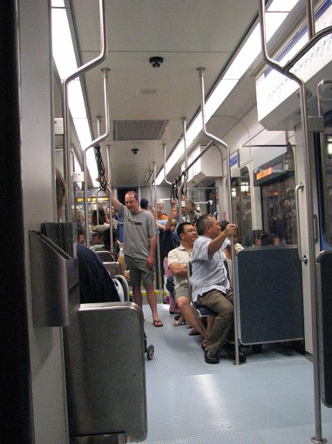 IMG_3149 People on the train at the first stop, more people boarded at the next stops