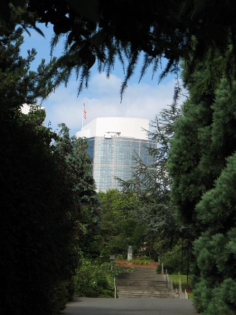 IMG_7405 Two Union Square (3rd tallest building in the city) visible through the trees at Seattle University