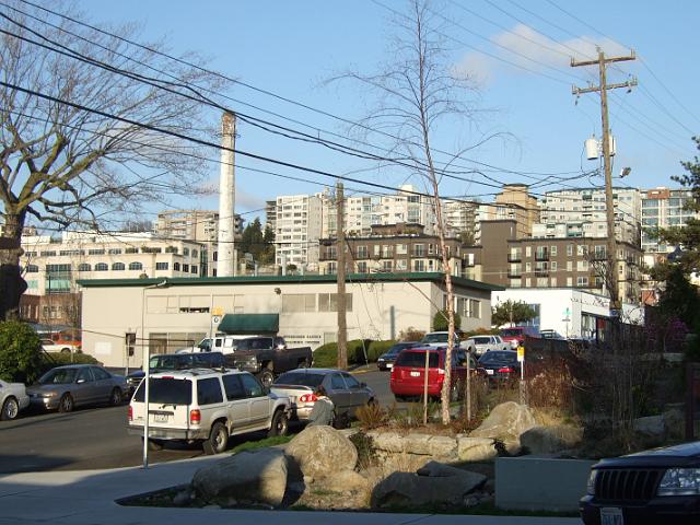 DSCF0297 Looking toward Capitol Hill apartments with a smokestack in the foreground