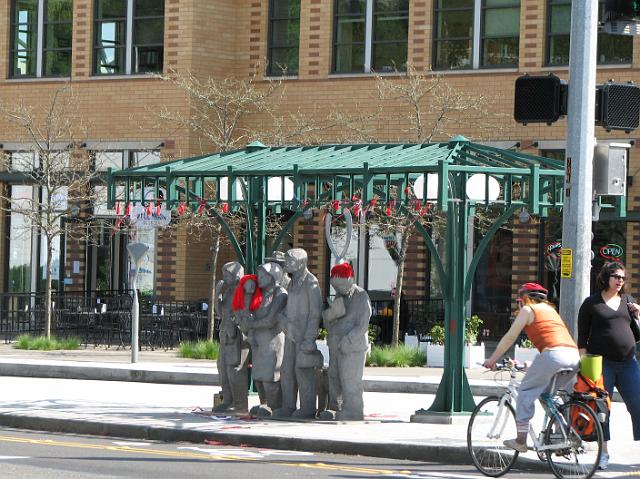 IMG_1809 Waiting for the Interurban sculpture, which locals decorate with costumes and other apparel