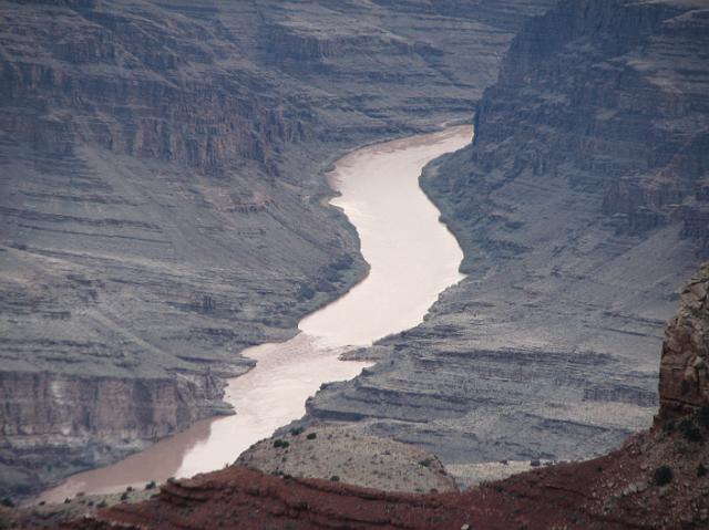 IMG_4106 The red Colorado River that formed the Grand Canyon over a period of 6 million years.