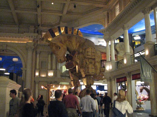 IMG_4223 The Trojan horse inside the Caesar's Palace Forum Shops.