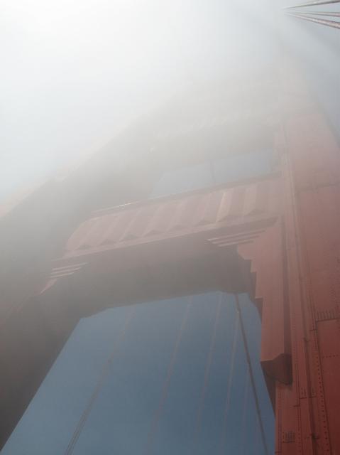 IMG_8233 Looking up through the fog at the first pillar