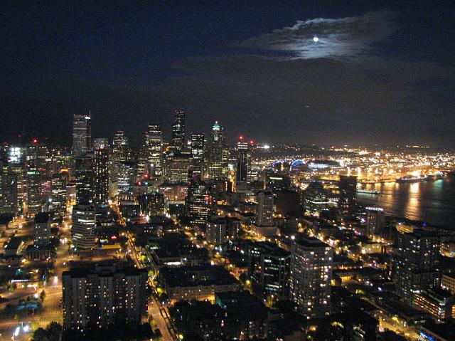 IMG_6592 Downtown Seattle on the night of a full moon