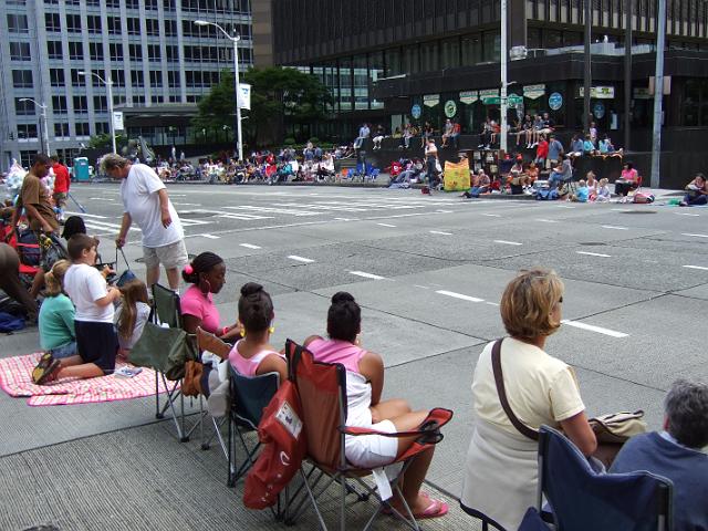 DSCF1780 More people along the street.  People were lined up for 2 miles on both sides.