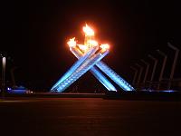 DSCF5807 Olympic Cauldron at night