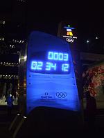 DSCF5884 Clock keeping track of time since the Opening Ceremony