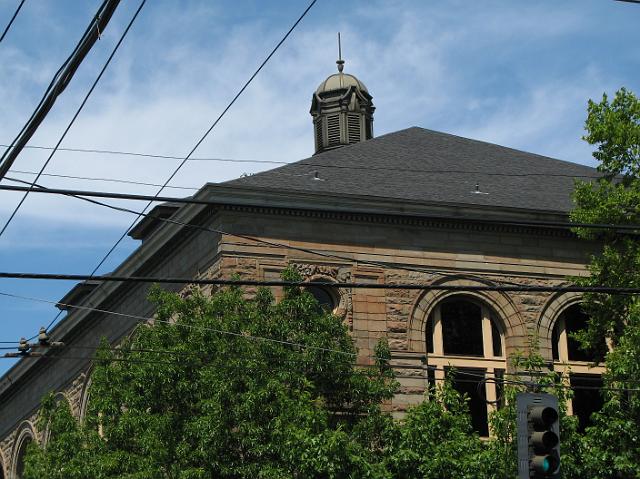 IMG_7044 Old main building of Seattle Central Community College with bus power lines in the shot.