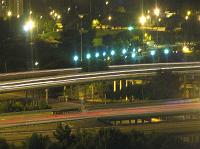 IMG_3303 Here's the view of the freeway from our room at night.