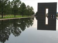 IMG_2467 Next, we went to the Oklahoma City bombing memorial. Here's the reflecting pond.